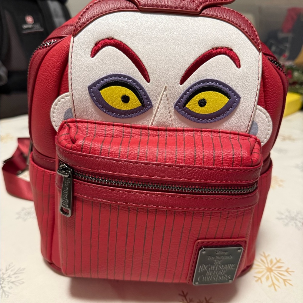Disney Red Backpack with Character Face